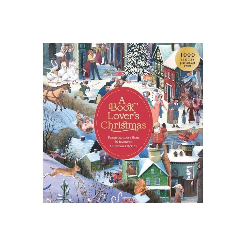 A Book Lover's Christmas 1000 Piece Puzzle -Hardcover)