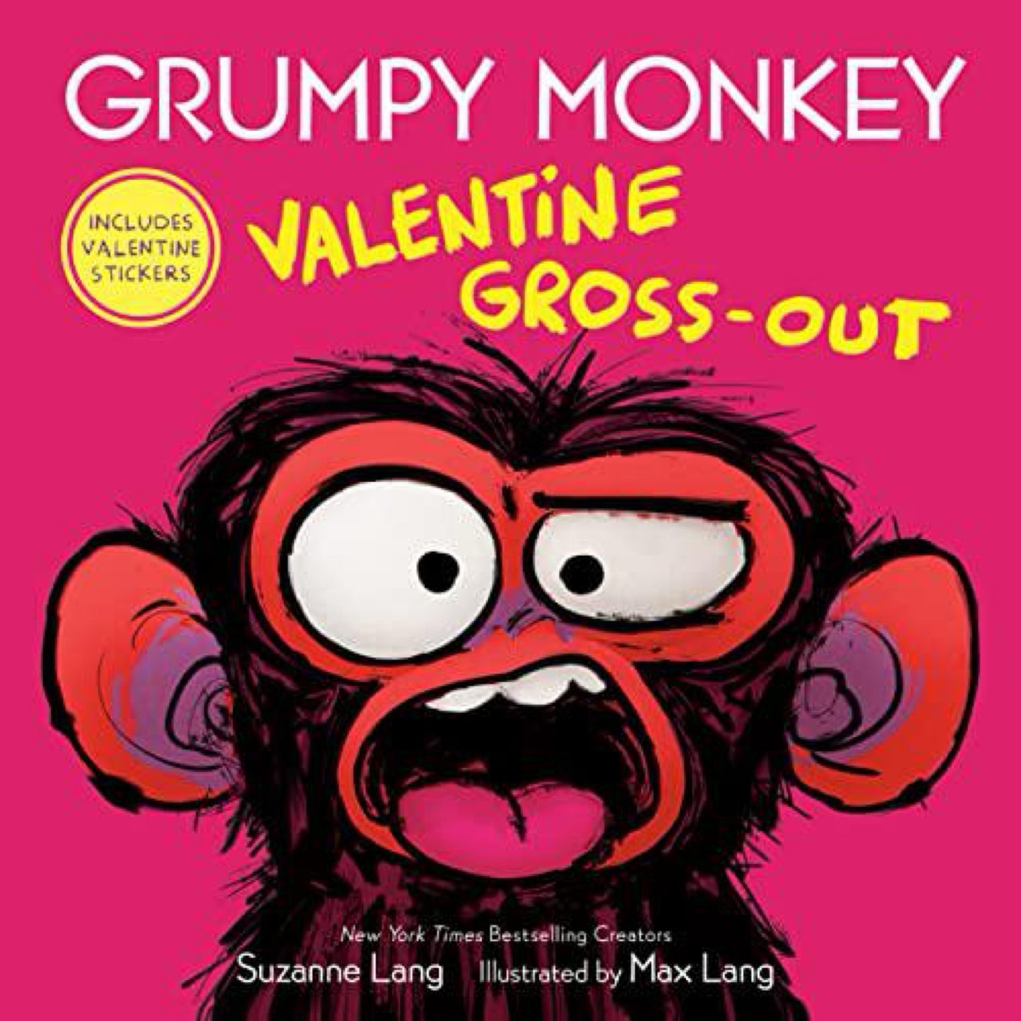 Grumpy Monkey Valentine Gross-Out: Includes Valentine Stickers by Suzanne Lang