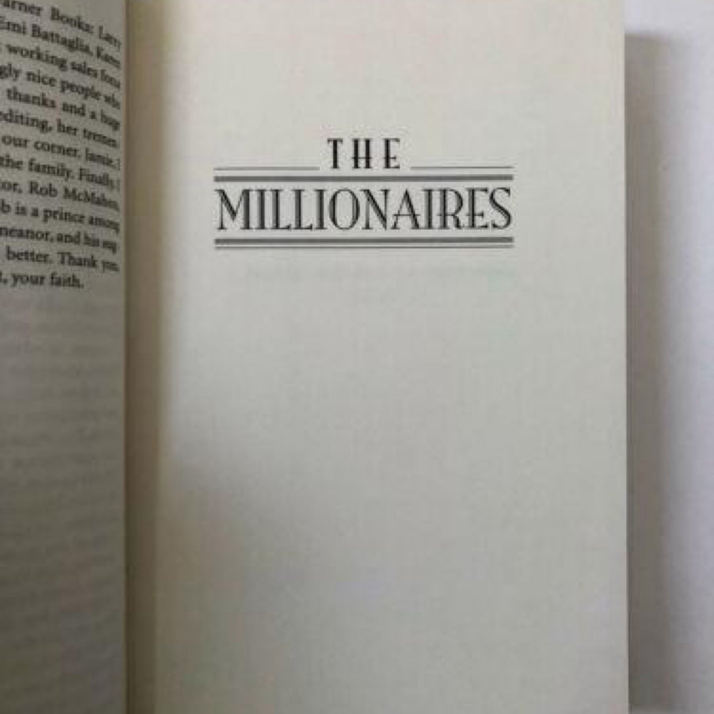 The Millionaires (Hardcover)