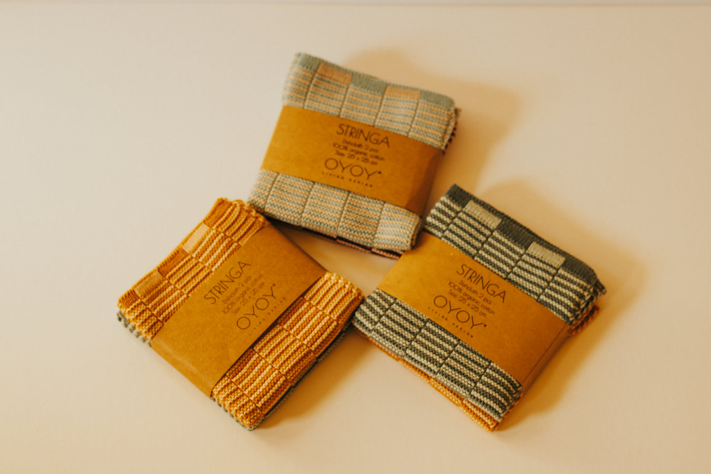 Stringa Dishcloth - 2 Pcs/Set - Caramel / Minty