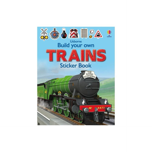 Build Your Own Trains Sticker Book - (Build Your Own Sticker Book) by (Paperback)