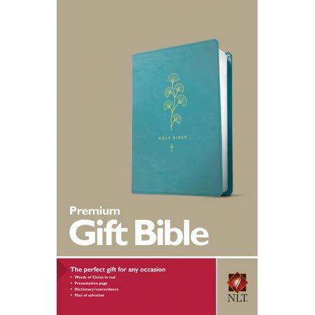 Premium Gift Bible NLT (Red Letter, LeatherLike, Teal)