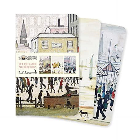 L.S. Lowry Set of 3 Mini Notebooks (Mini Notebook Collections)