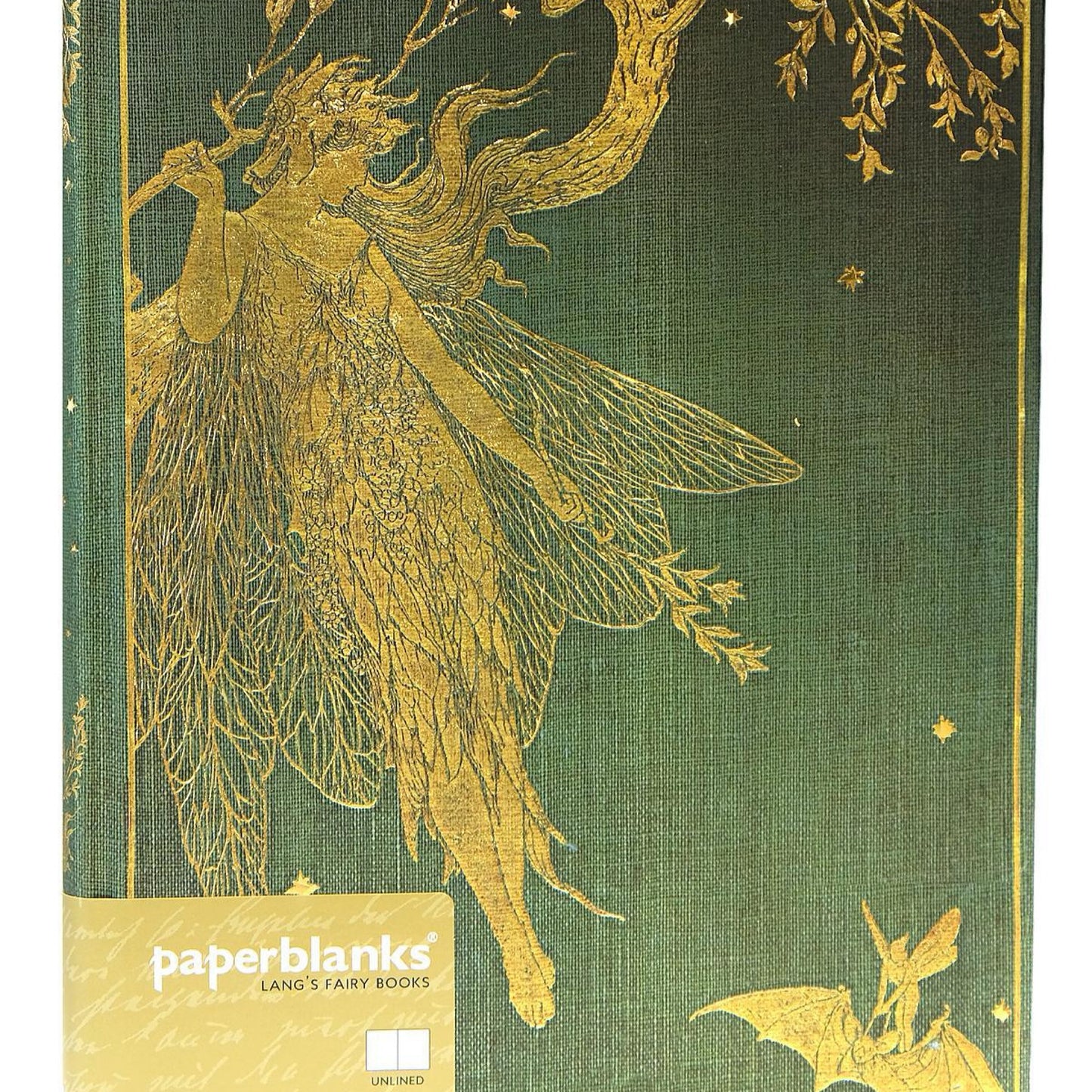 PaperBlanks Hardcover Journal Olive Fairy | Unlined | Ultra (180 × 230 mm)
