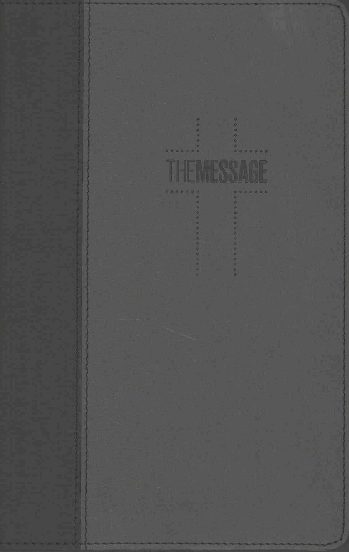 The Message Deluxe Gift Bible (Leather-Look, Black/Slate): The Bible in Contemporary Language by Eugene H. Peterson
